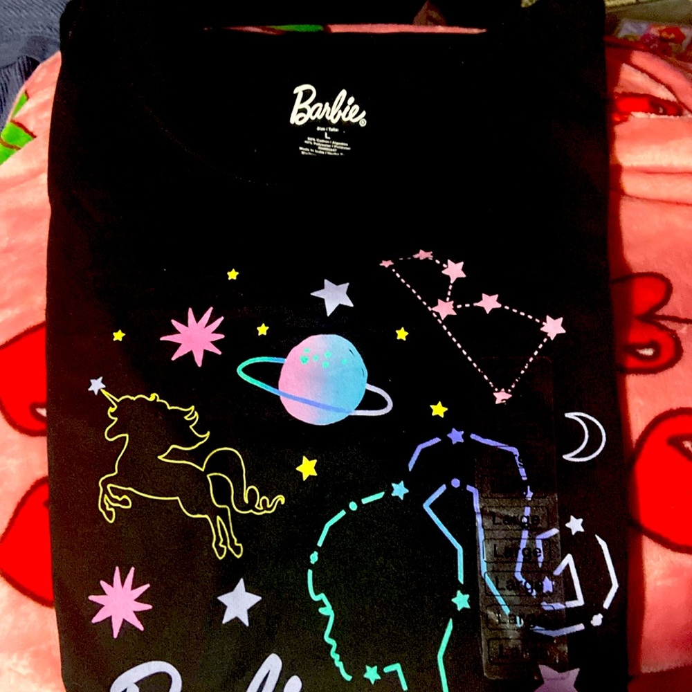 Barbie  Cosmic T-shirt Brand New Size Large NWT